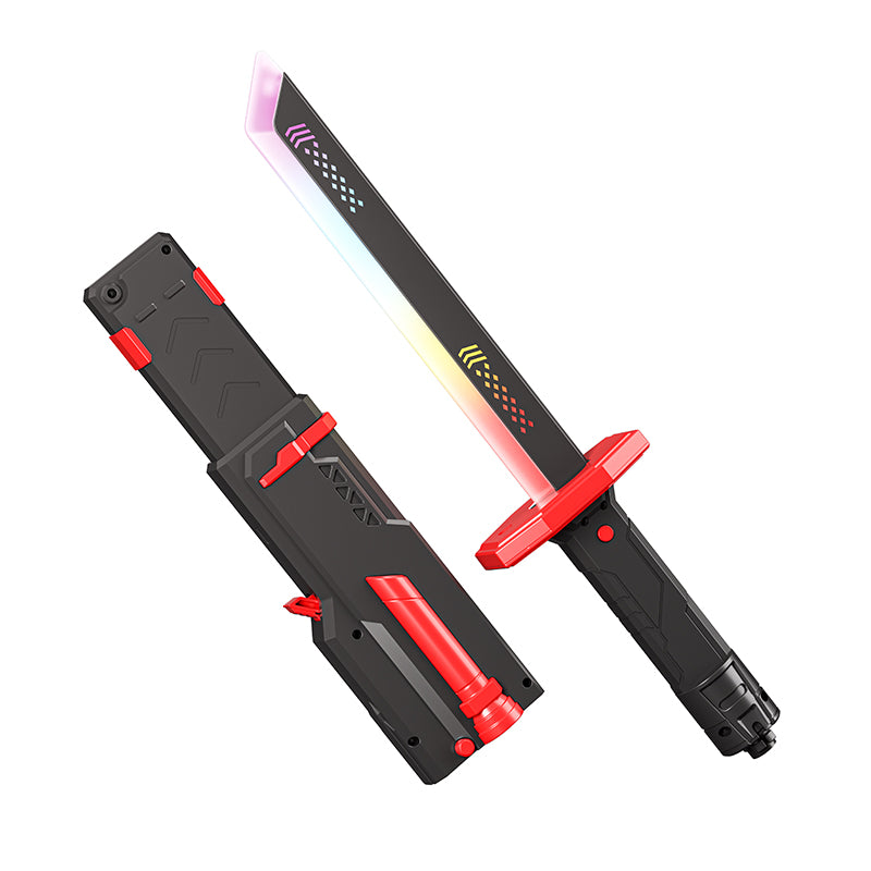 Katana de Luz LED Multicolor con Chispas Efecto de Vapor y Sonidos 45cm Longitud