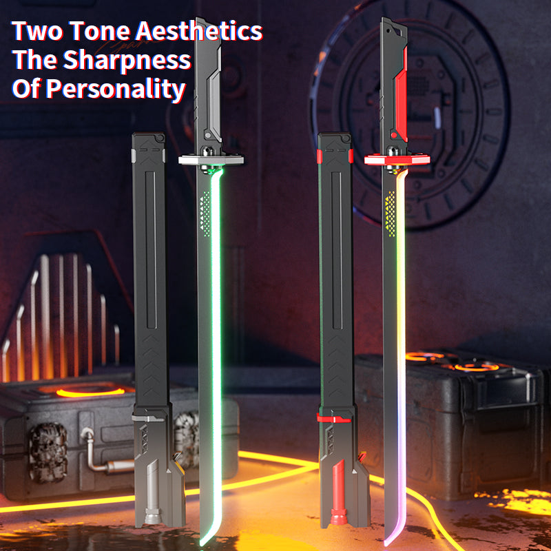 Katana de Luz LED Multicolor con Chispas Efecto de Vapor y Sonidos 80cm Longitud