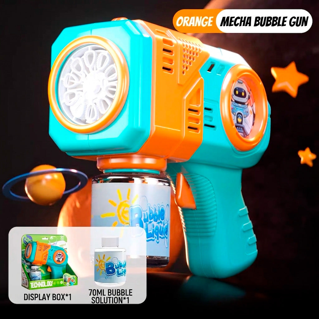 Pistola de Burbujas Automática con 10 Agujeros y Disparo Continuo