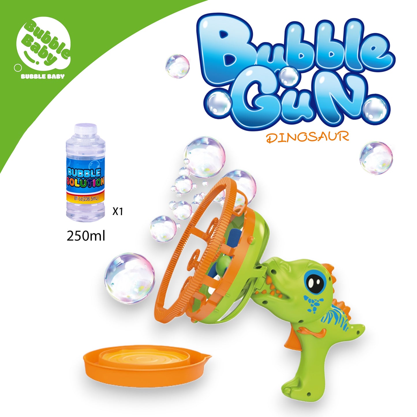 Pistola de Burbujas Dinosaurio Burbujas dentro de Burbuja Juguete Exterior para Niños