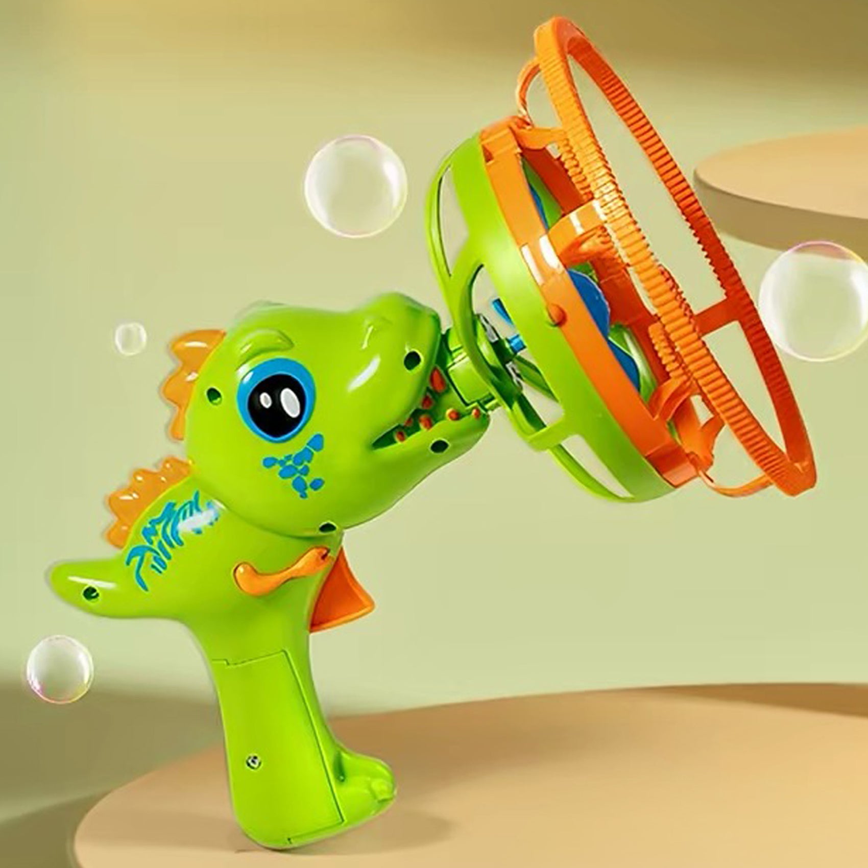 Pistola de Burbujas Dinosaurio Burbujas dentro de Burbuja Juguete Exterior para Niños