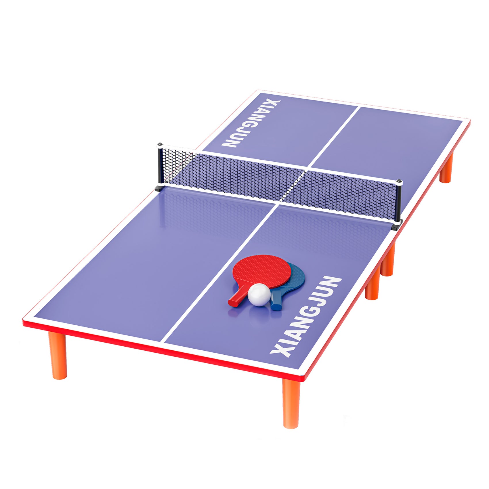 Mini mesa pingpong portátil con red palas y pelotas Newplay - juguete deportivo