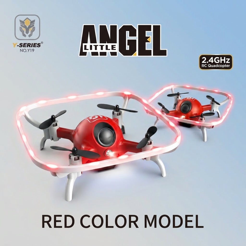 Mini Dron con Marco Protector y Luces LED Neón Cuadricóptero Teledirigido 2.4GHz con Mantenimiento de Altitud y Acrobacias 360° para Niños y Principiantes