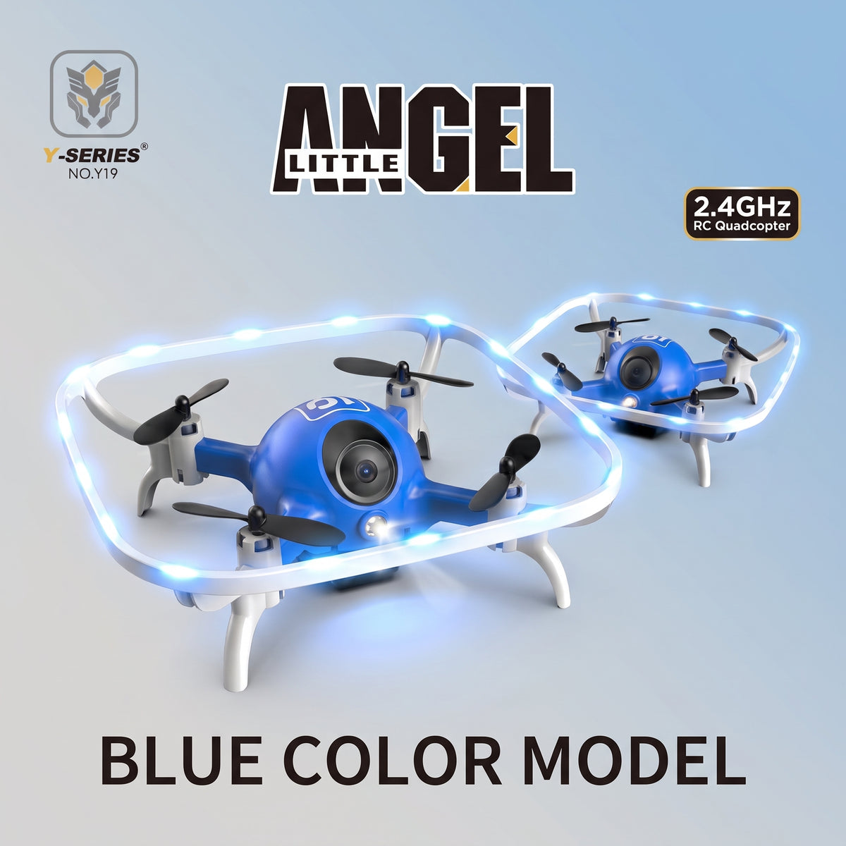 Mini Dron con Marco Protector y Luces LED Neón Cuadricóptero Teledirigido 2.4GHz con Mantenimiento de Altitud y Acrobacias 360° para Niños y Principiantes