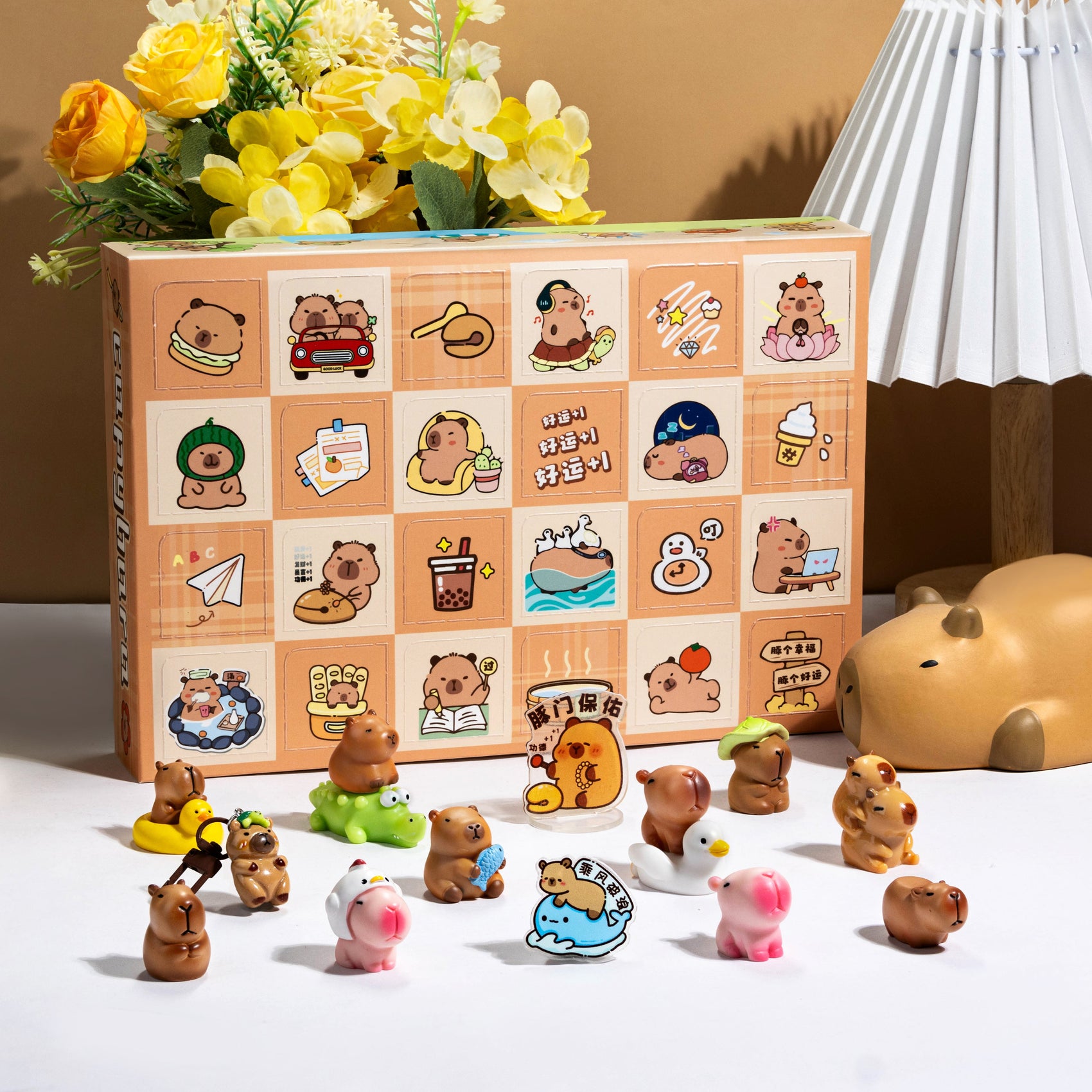 Figuras blind box capibaras 24 modelos diferentes Newplay - colección capibara