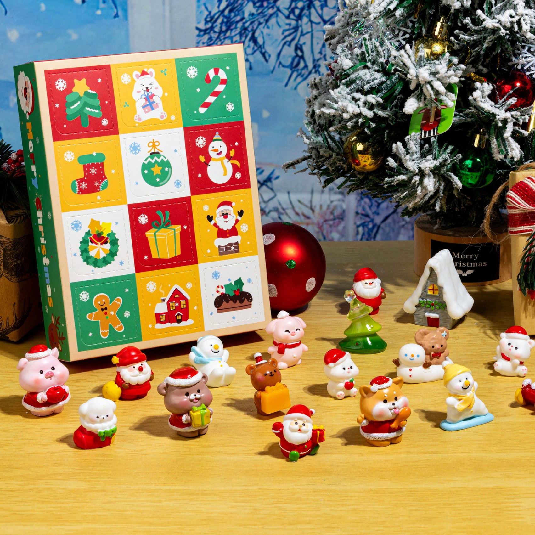 Figuras blind box Navidad 12 modelos diferentes Newplay - colección navideña