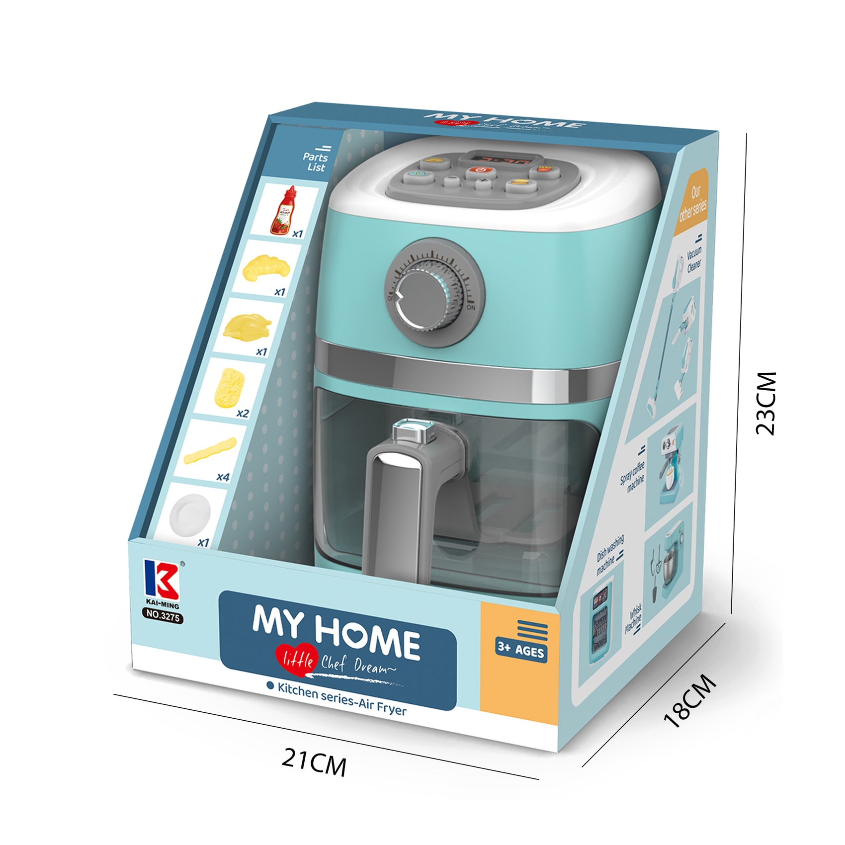 Dimensiones gofrera juguete con gofres Newplay - medidas producto
