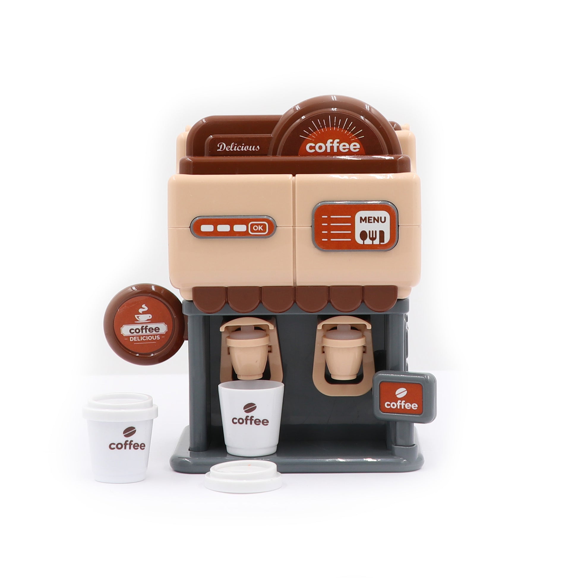 Mini dispensador bebidas juguete marrón Newplay - juguete rol