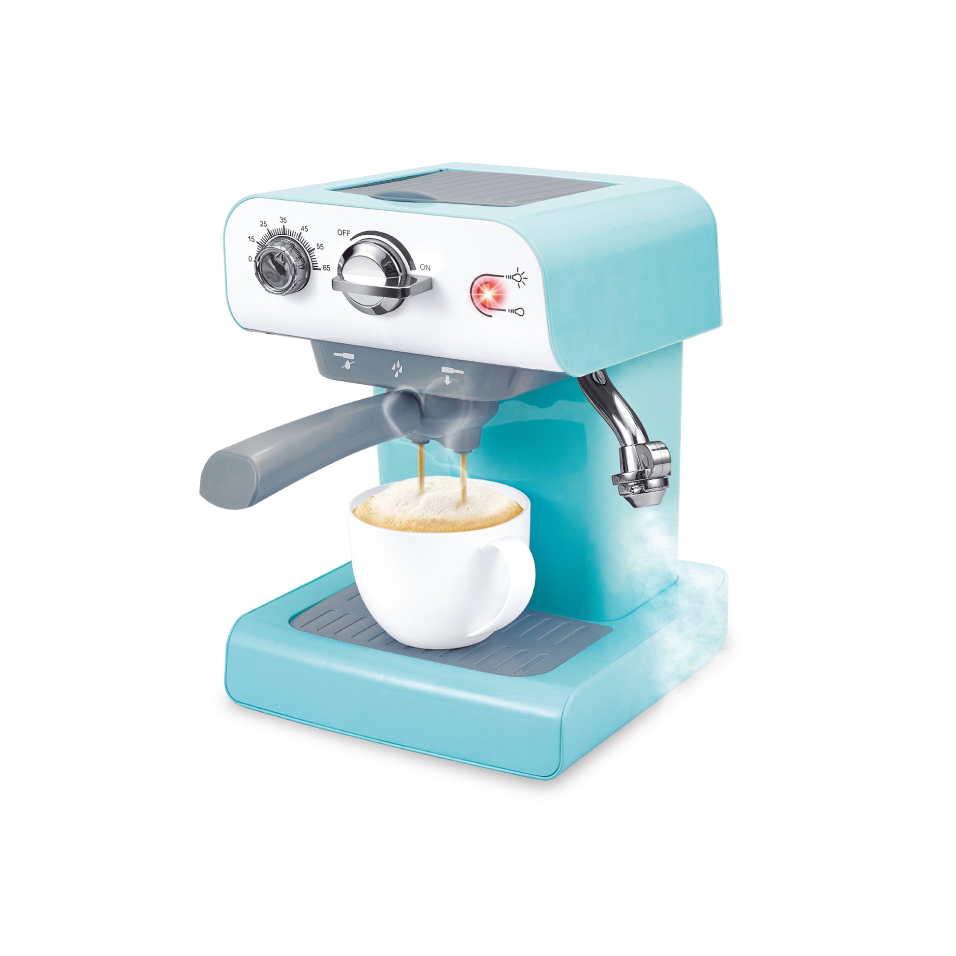 Cafetera eléctrica juguete con función vapor Newplay - juguete eléctrico