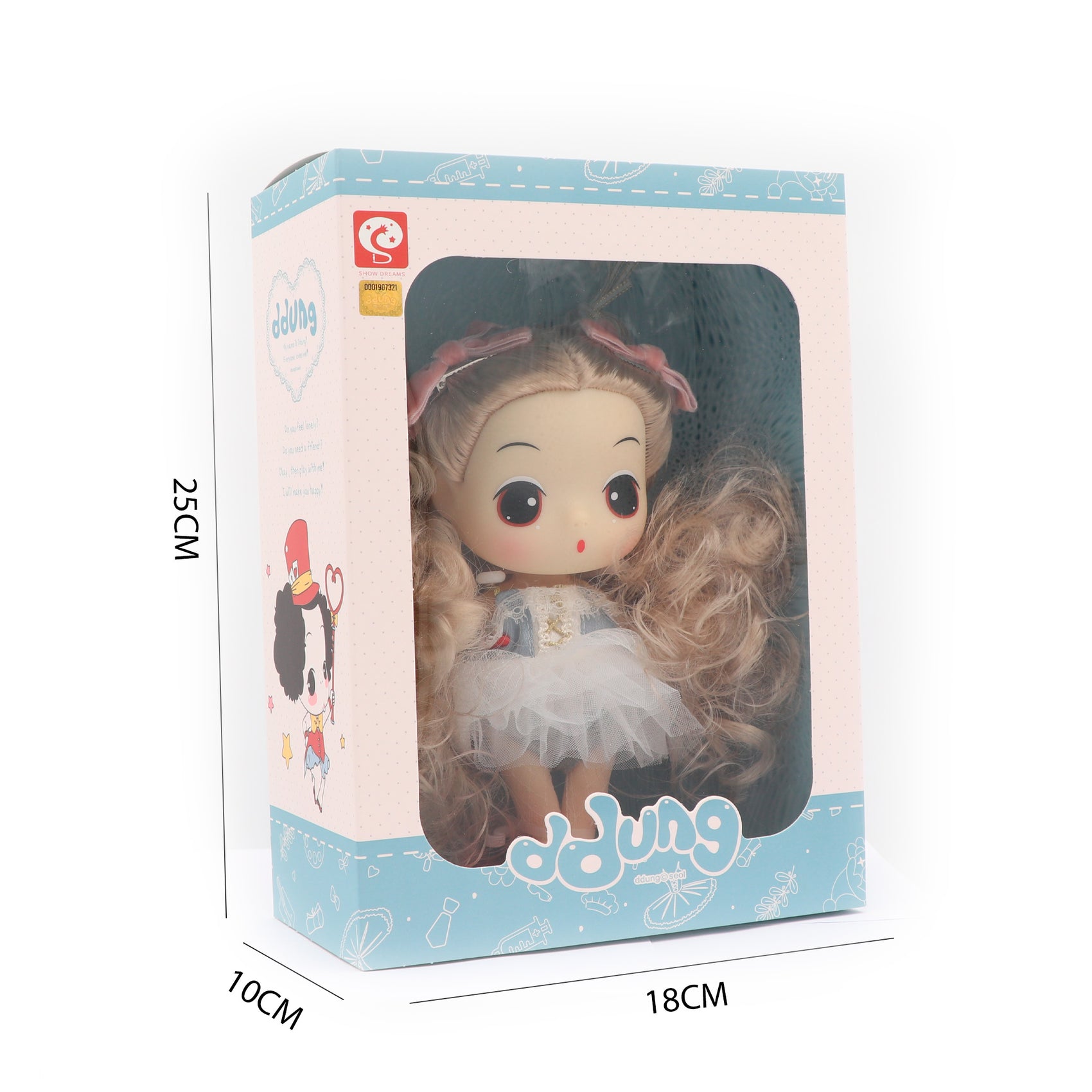 Dimensiones muñeca original Ddung Doll bailarina Newplay - medidas producto