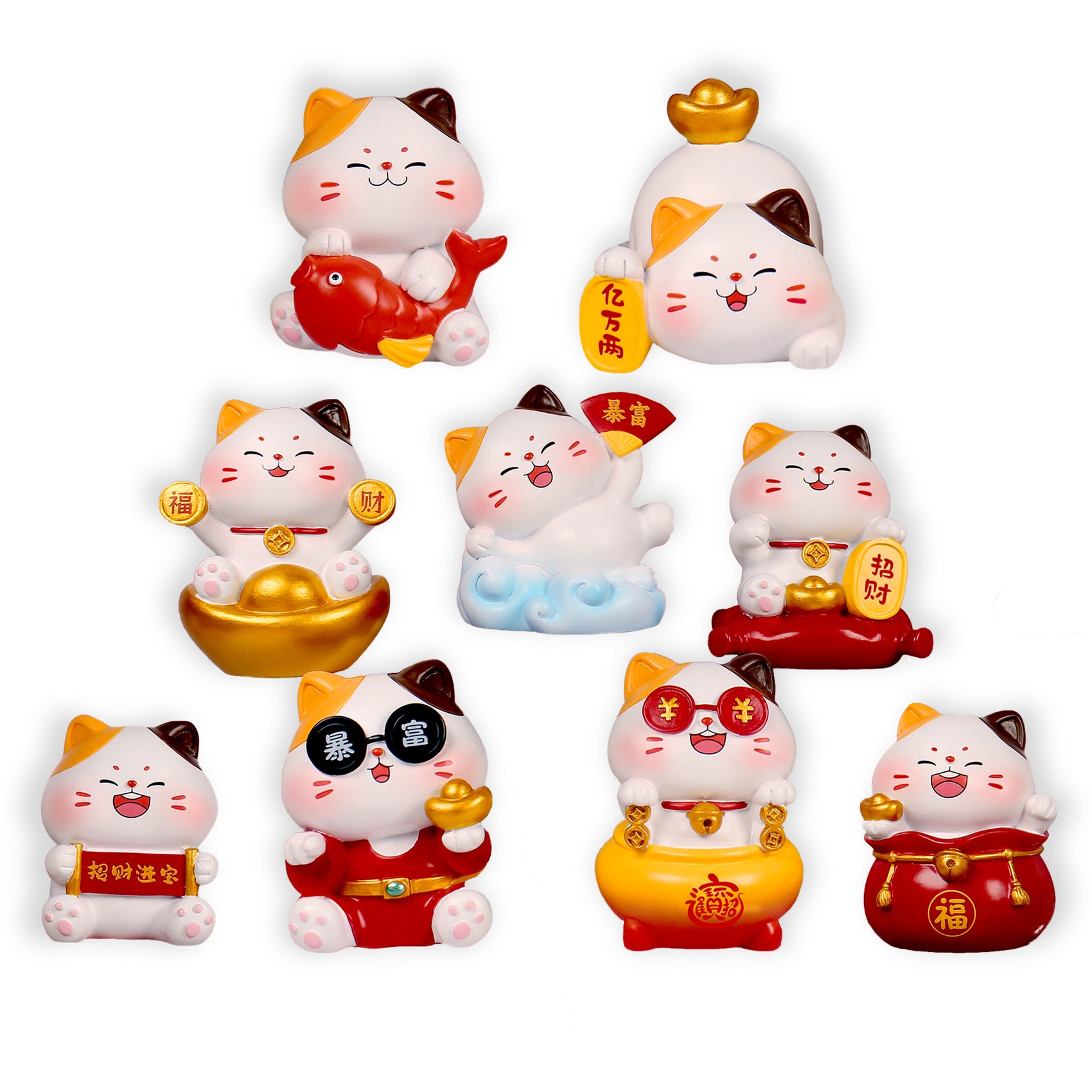 Blind box Gato de la Fortuna Newplay - figura sorpresa coleccionable