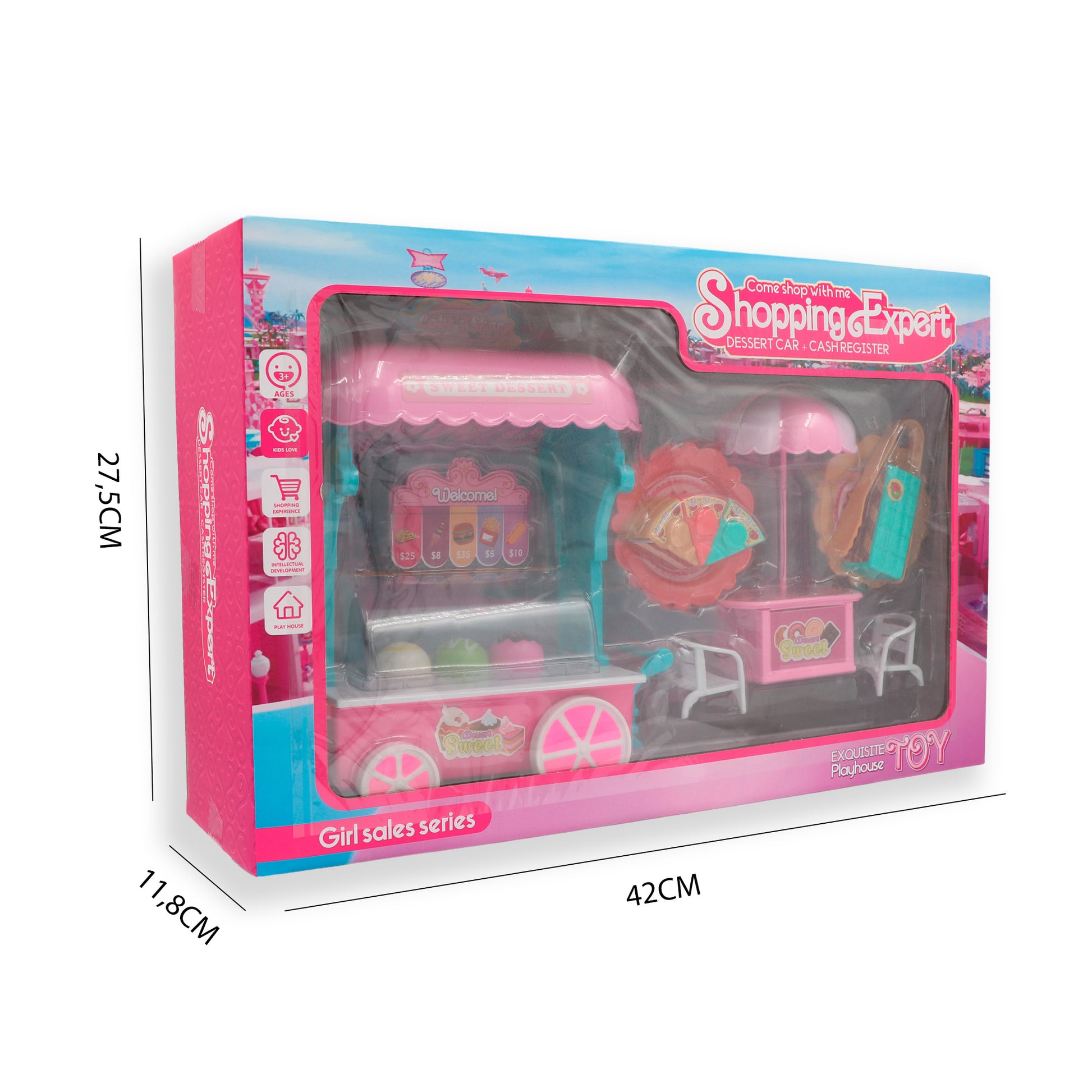 Caja carrito helados y postres Newplay - empaque producto