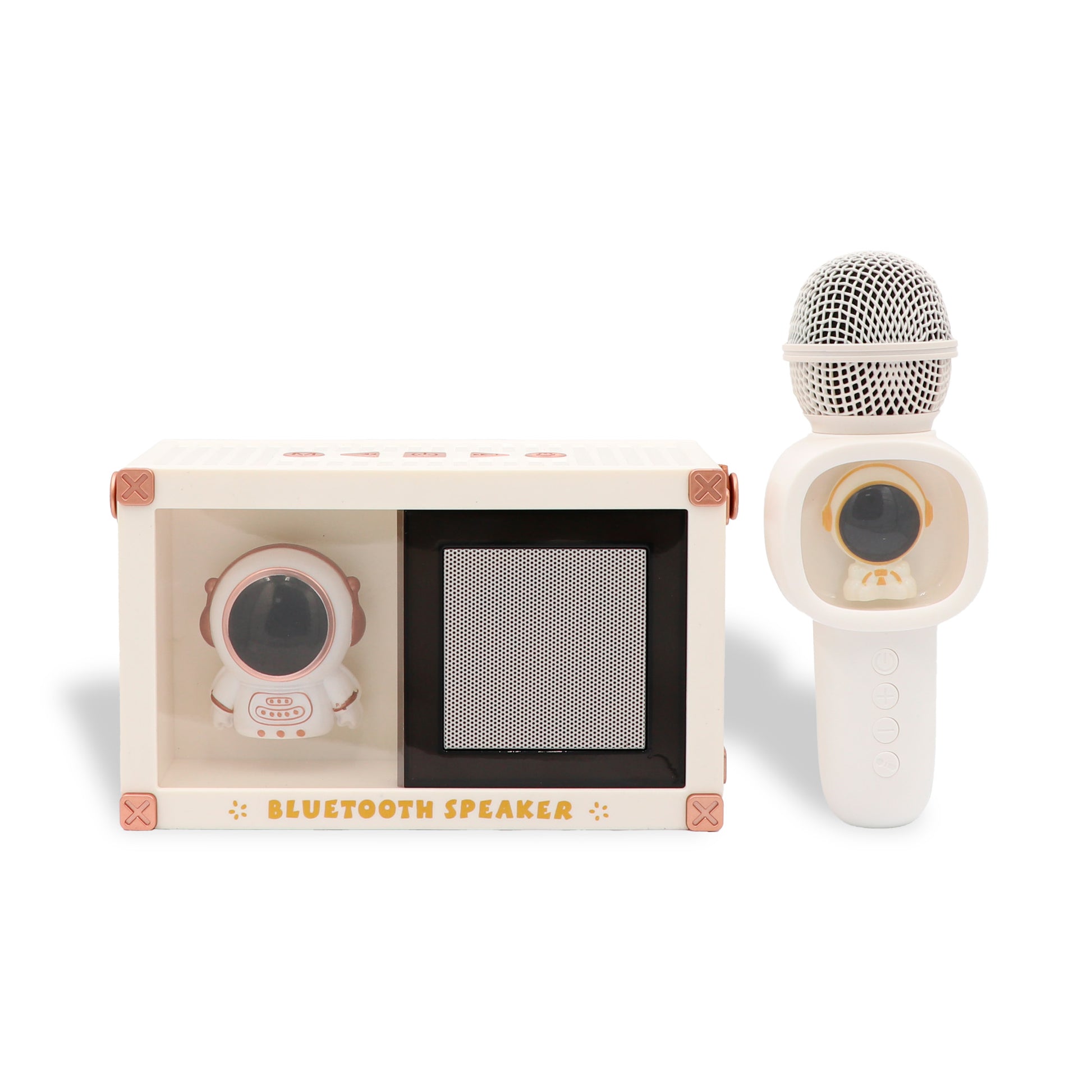 Set karaoke astronauta con altavoz Bluetooth micrófono y luces RGB Newplay - juguete eléctrico