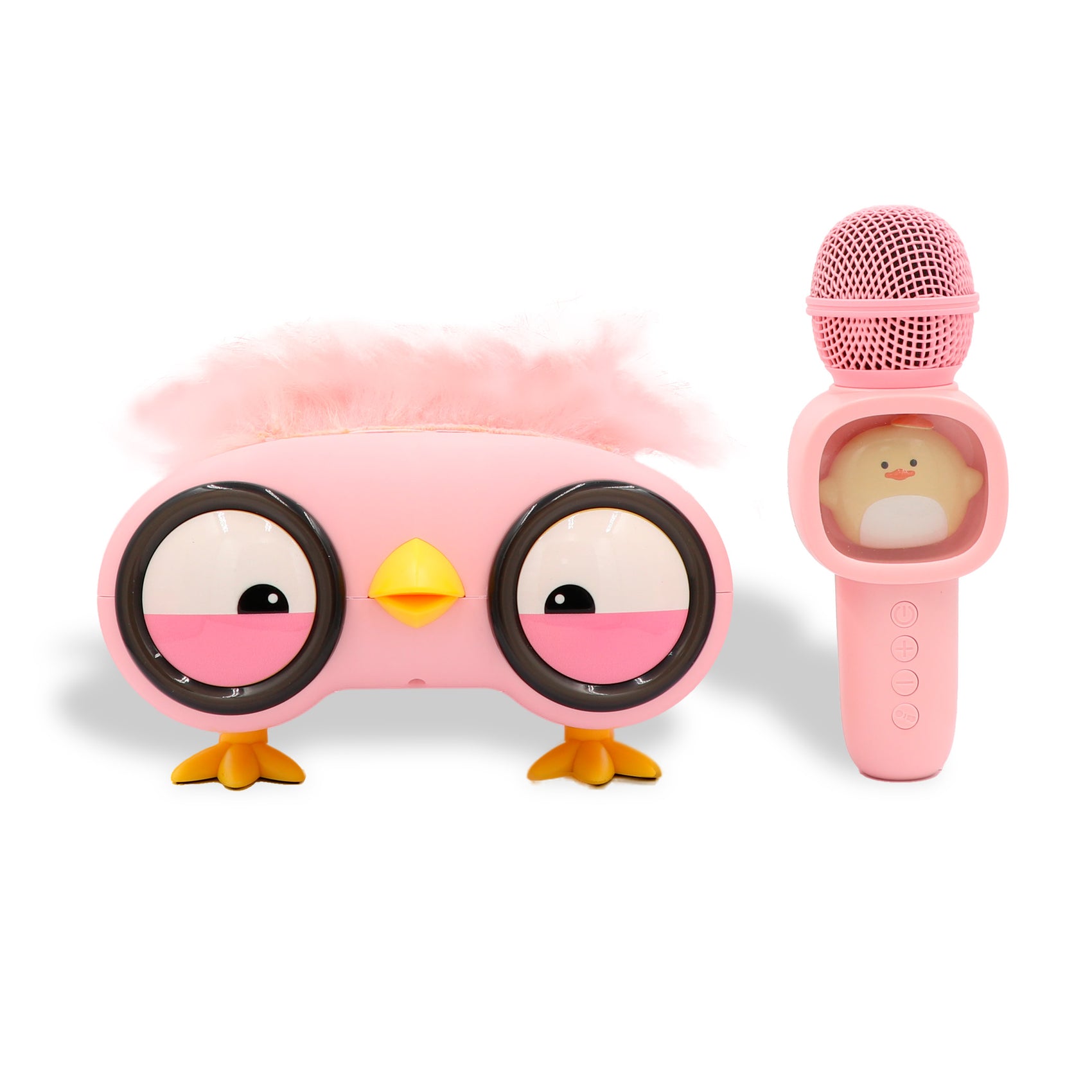 Set karaoke pájaro con altavoz Bluetooth micrófono y luces RGB Newplay - juguete eléctrico