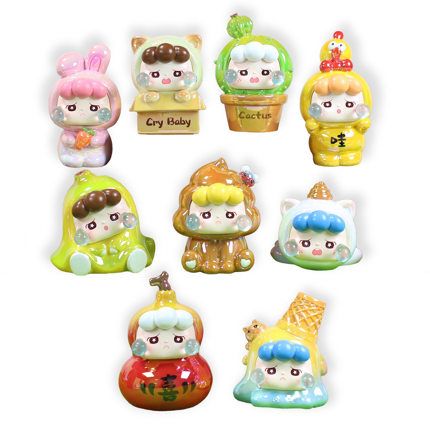 Blind box Pequeña Llorona fiesta disfraces Newplay - figura sorpresa coleccionable