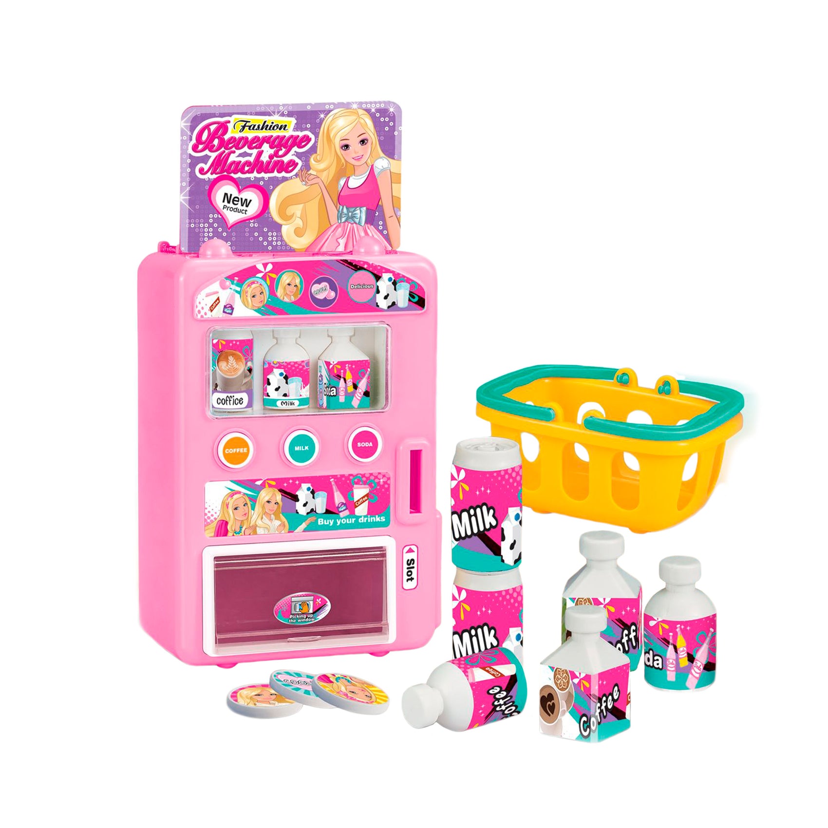 Mini máquina expendedora juguete con accesorios Newplay - juguete rol