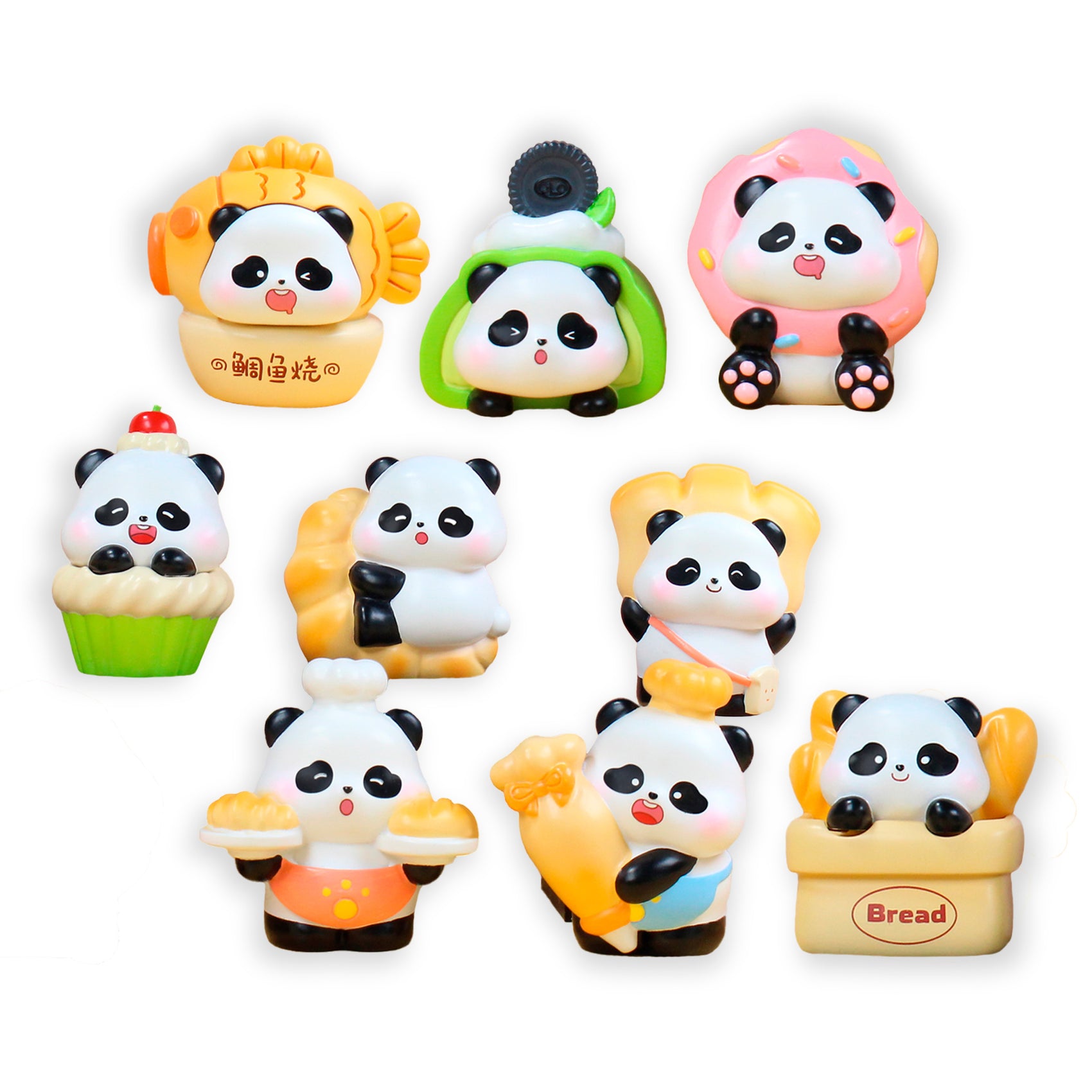 Blind box Oso Panda panadero Newplay - figura sorpresa coleccionable