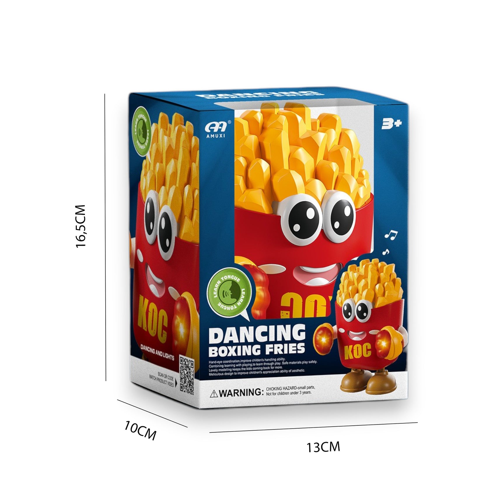 Robot Patatas Fritas Bailarín con Luces y Música