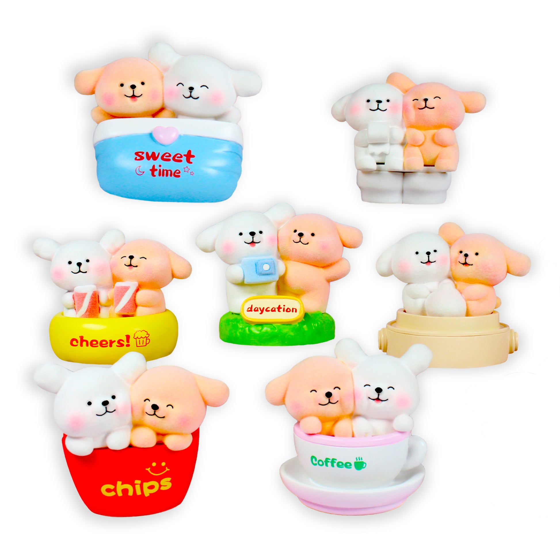 Blind box Happy Dog vida diaria Newplay - figura sorpresa coleccionable