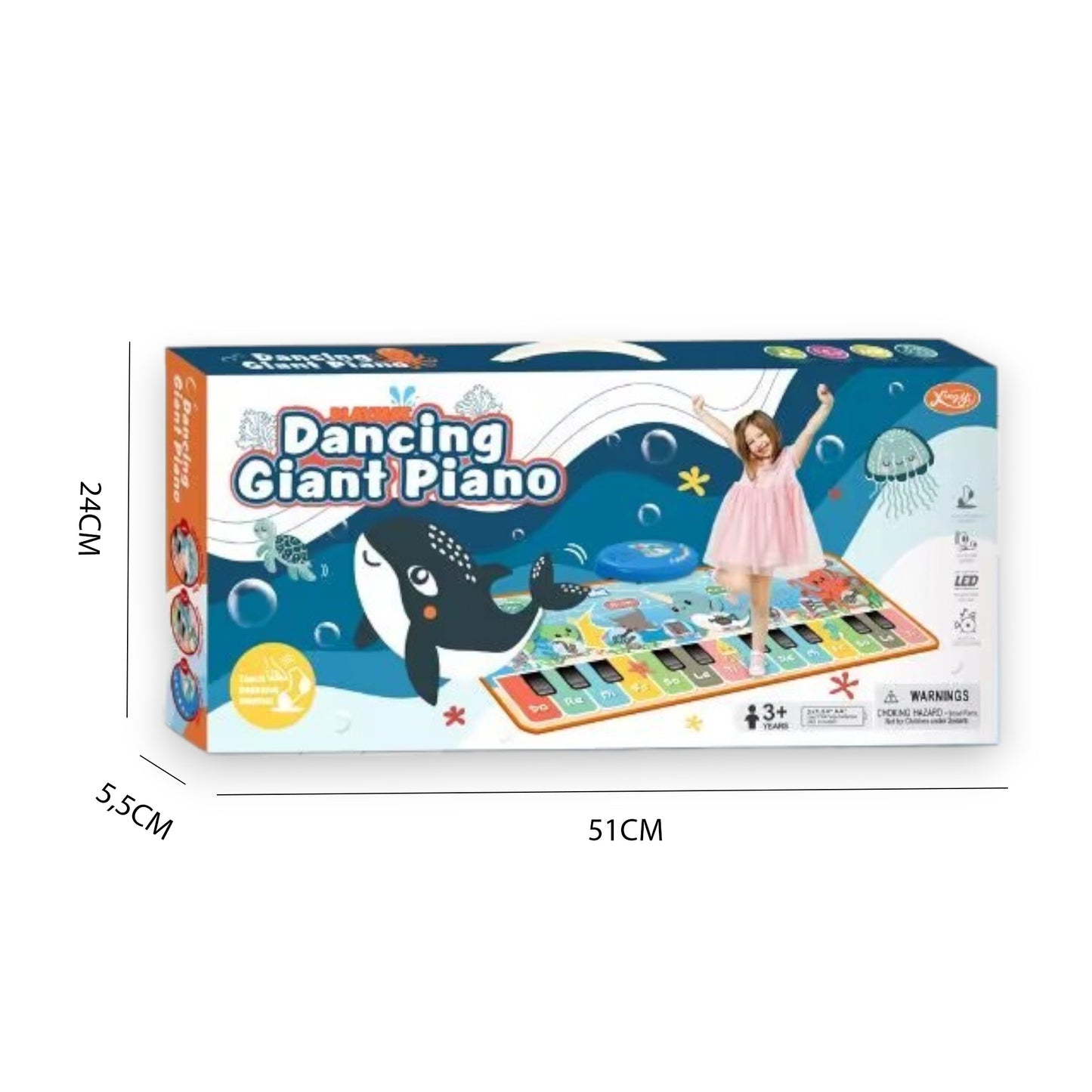 Alfombra Piano Musical Interactiva Longitud 110CM