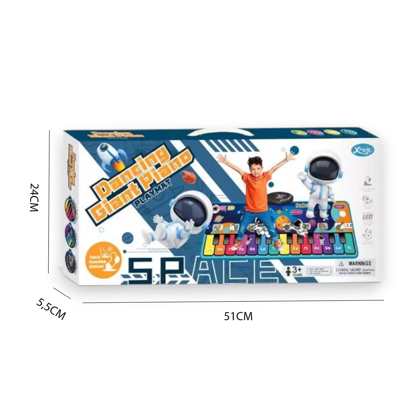 Alfombra Piano Musical Interactiva Longitud 110CM