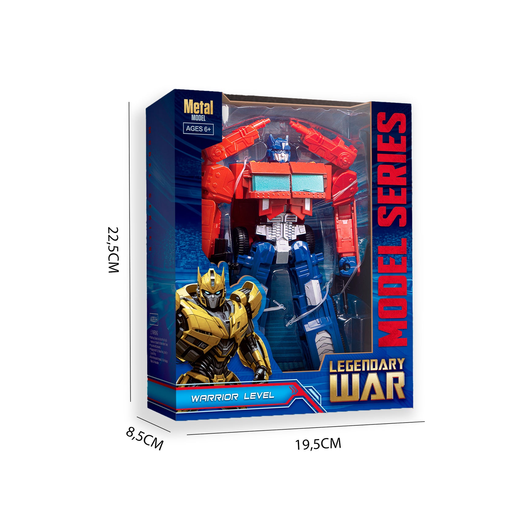 Caja robot transformable camión de combate Newplay - empaque producto
