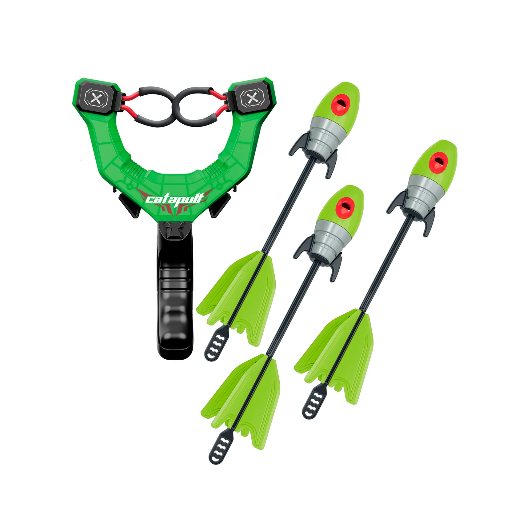 Tirachinas infantil con flechas silbantes verde Newplay - juguete exterior